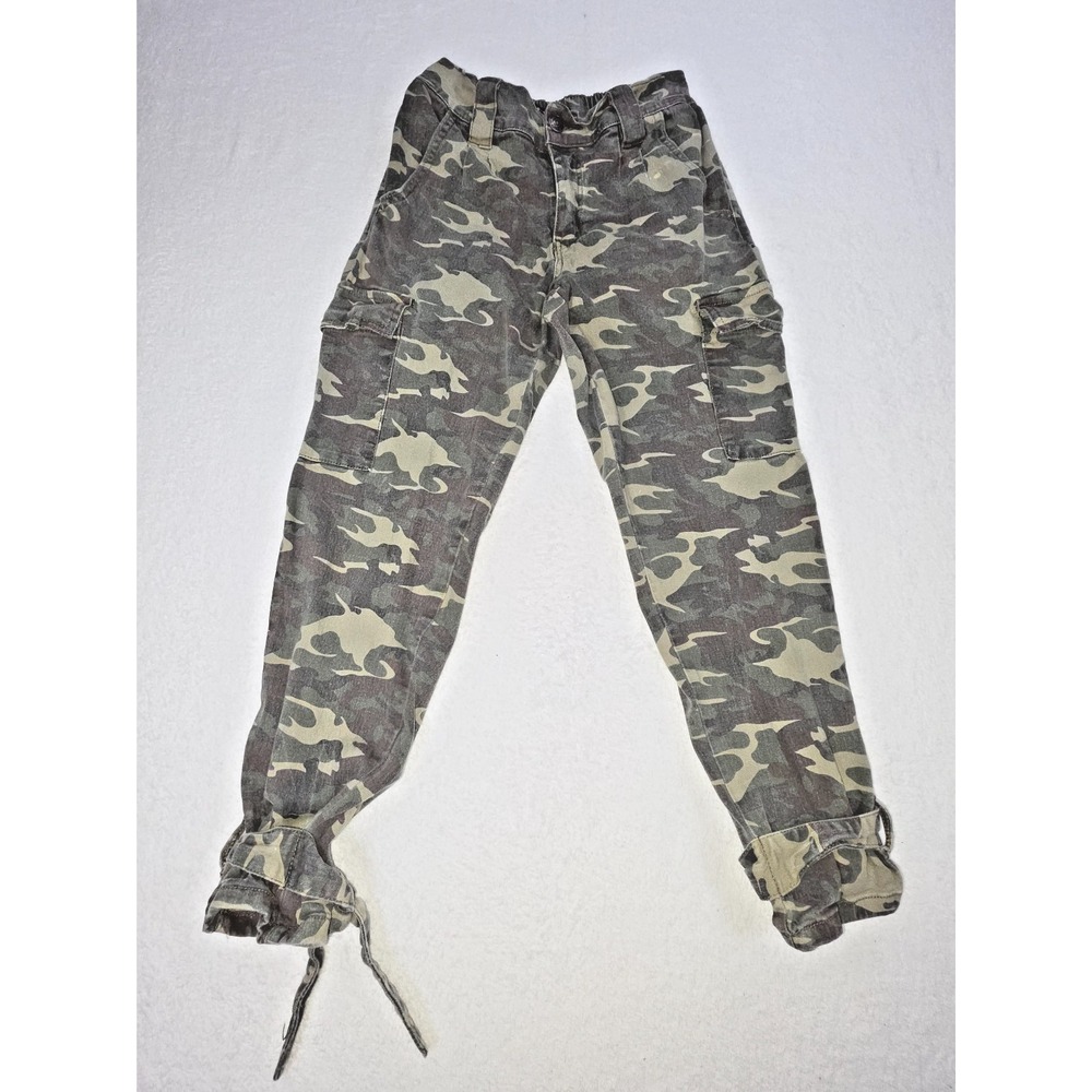 Almost Famous Women's Medium Camo Cargo Jogger Pants Stretch Cotton